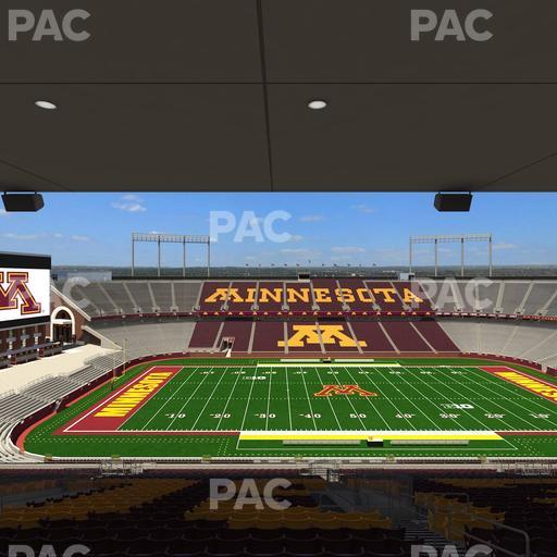 Huntington Bank Stadium - Section Outdoor Club 4 Seat View