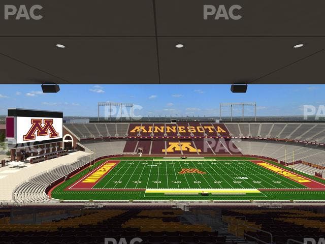 Huntington Bank Stadium - Section Outdoor Club 4 Seat View