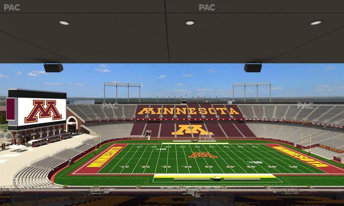 Huntington Bank Stadium - Section Outdoor Club 4 Seat View