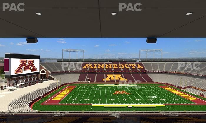 Huntington Bank Stadium - Section Outdoor Club 4 Seat View