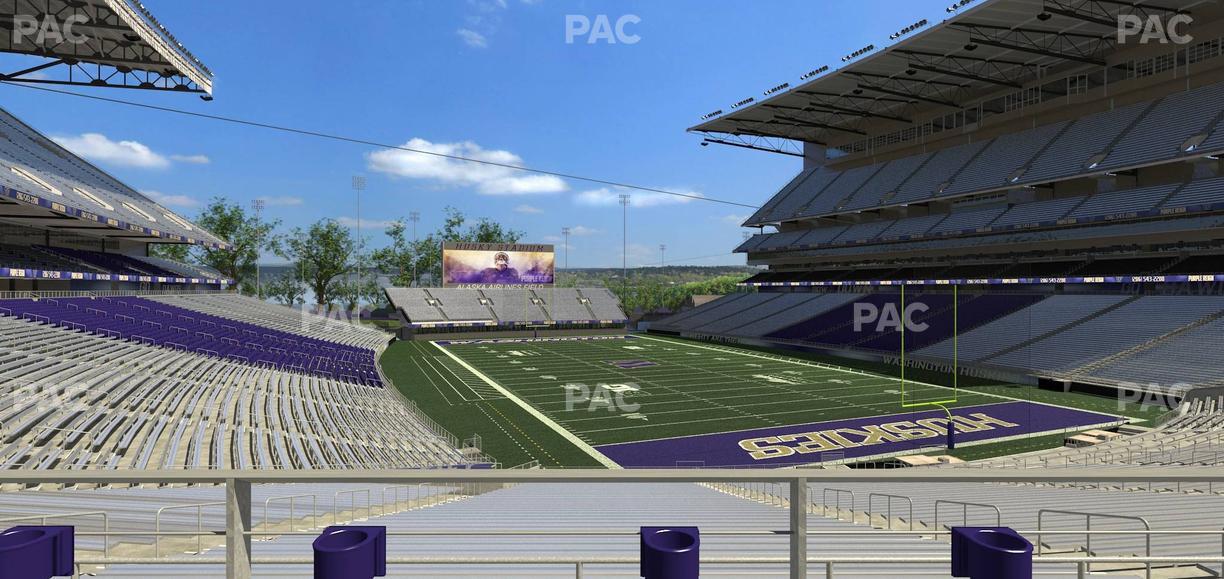 Husky Stadium - Section 121 Seat View