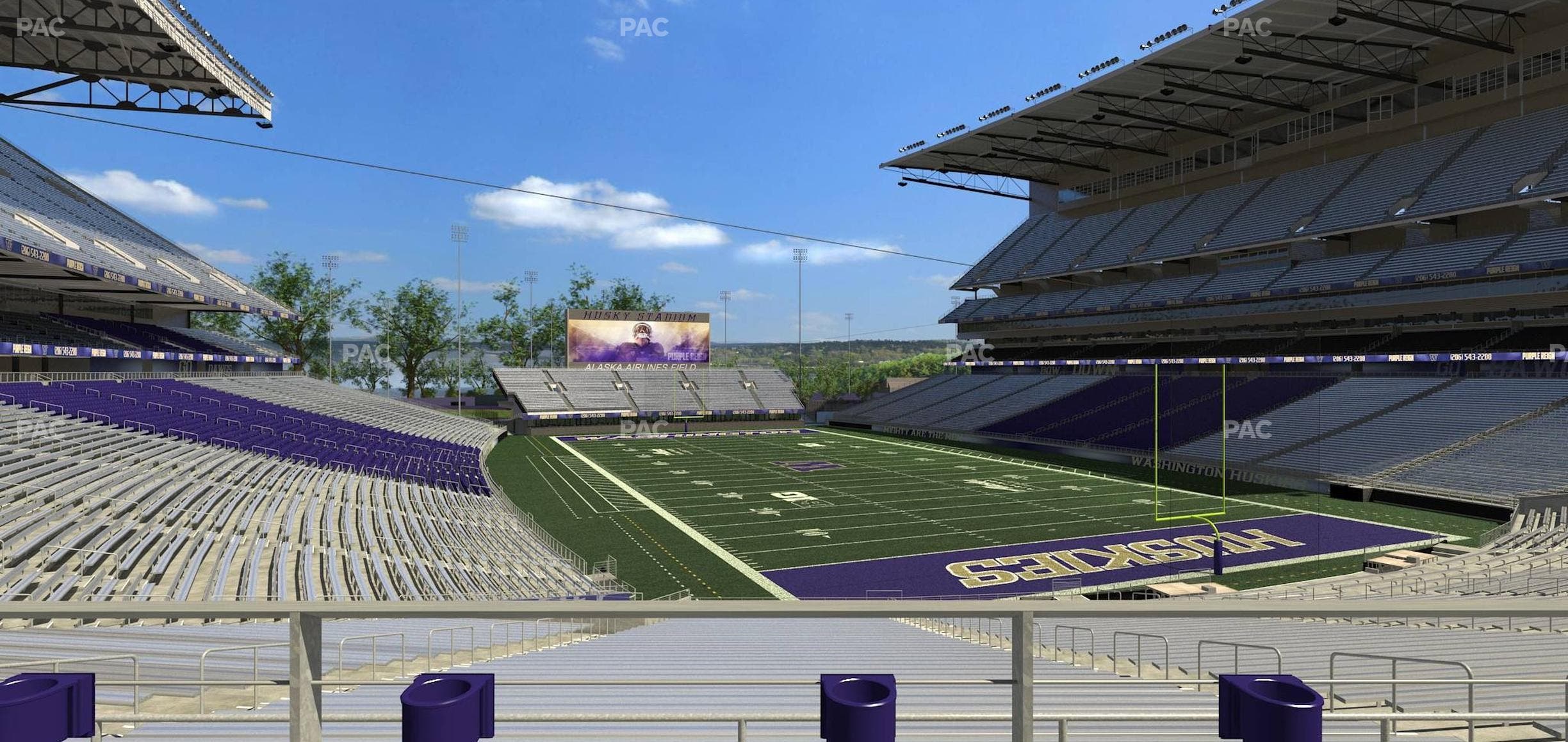 Husky Stadium - Section 121 Seat View