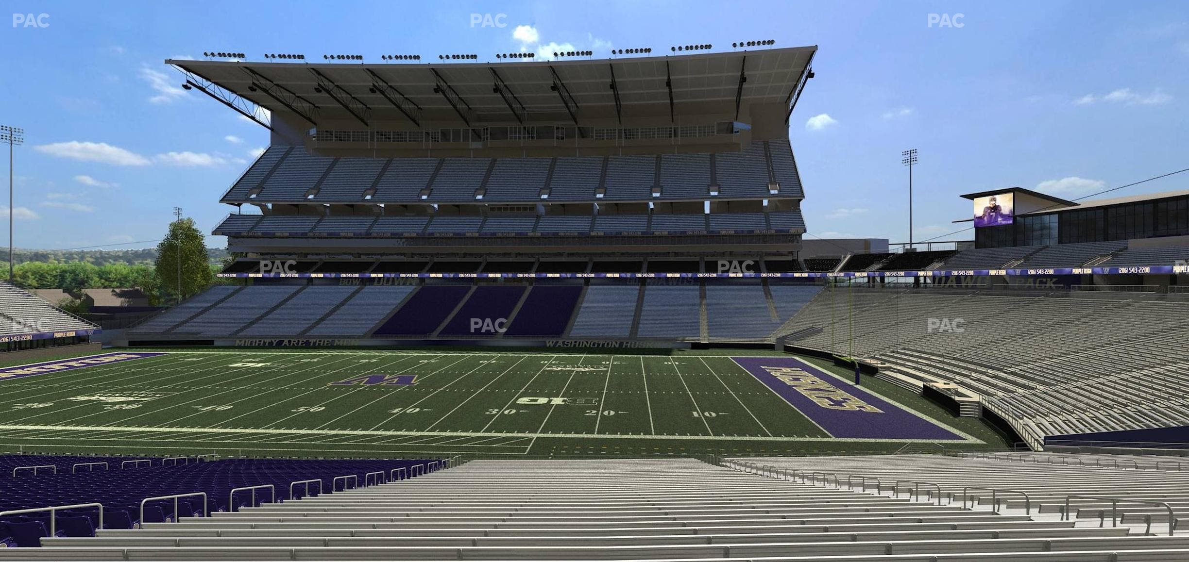 Husky Stadium - Section 127 Seat View