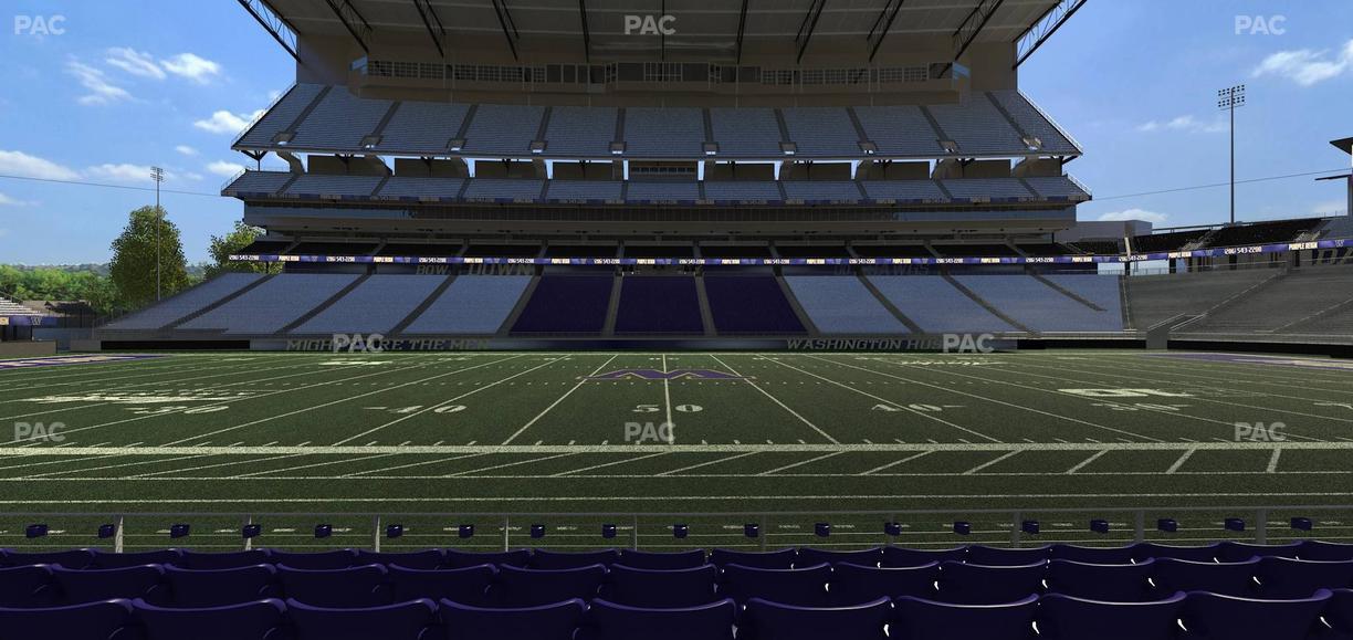 Husky Stadium - Section 129 Seat View