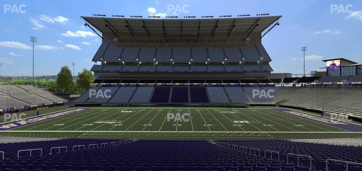 Husky Stadium - Section 129 Seat View