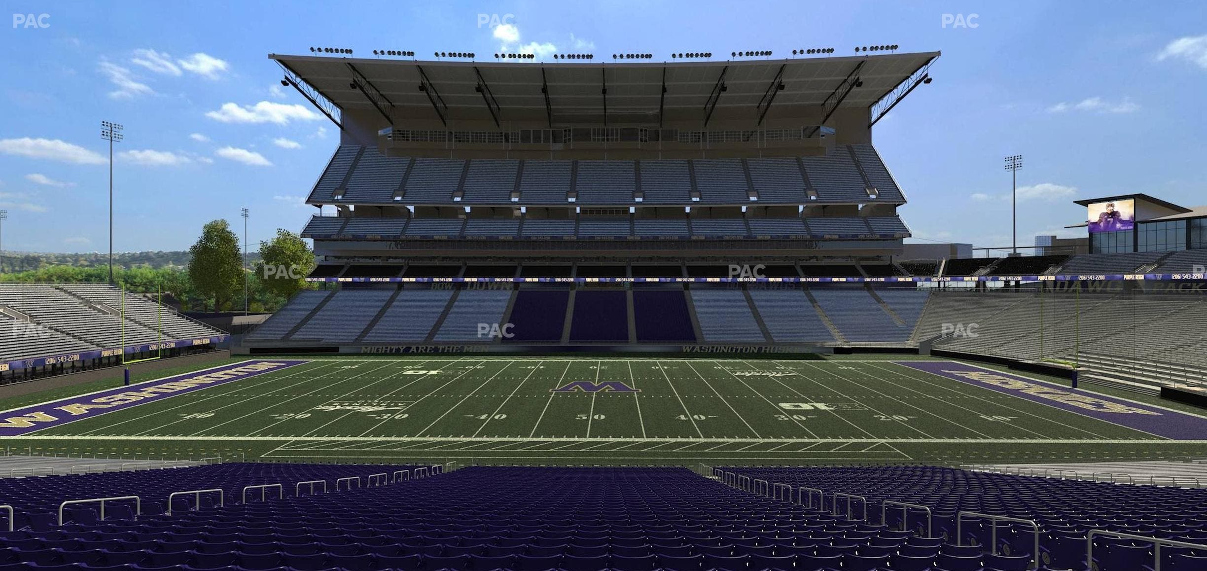 Husky Stadium - Section 129 Seat View