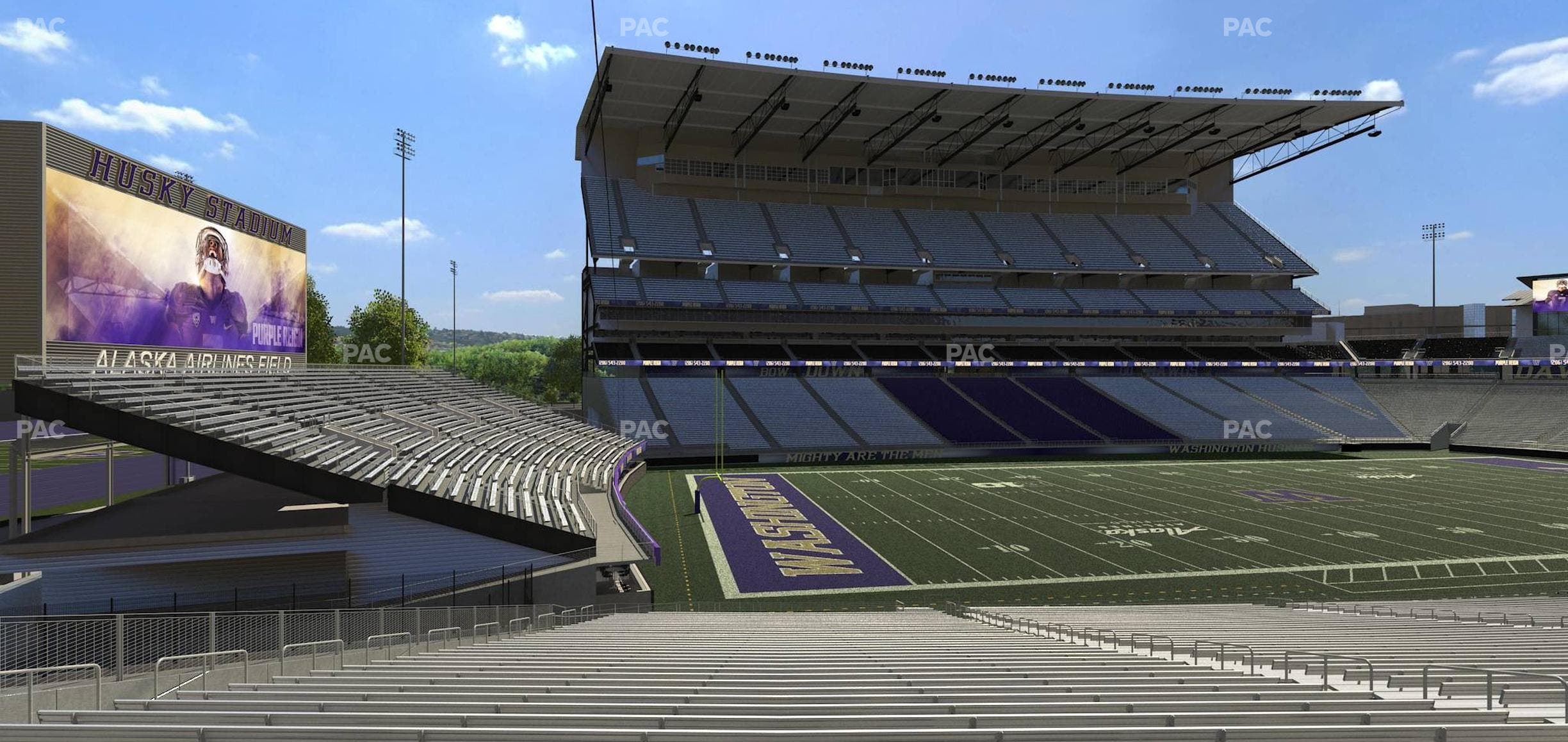 Husky Stadium - Section 133 Seat View