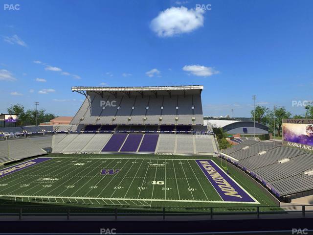 Husky Stadium - Section 304 Seat View