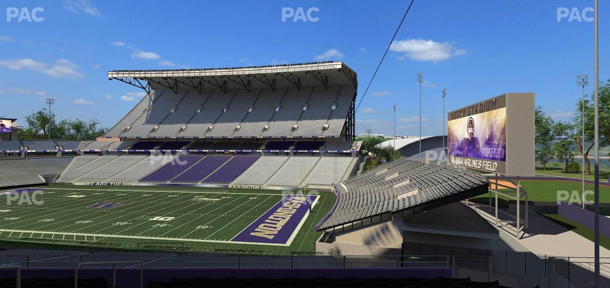 Husky Stadium - Section Club Husky 201 Seat View