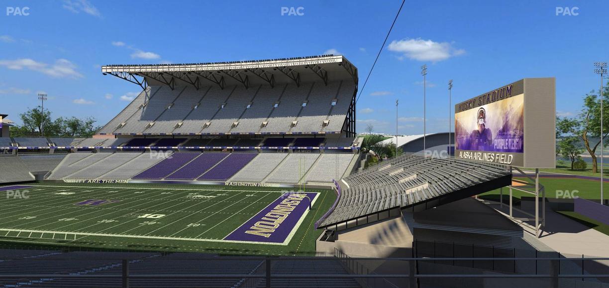 Husky Stadium - Section Club Husky 201 Seat View