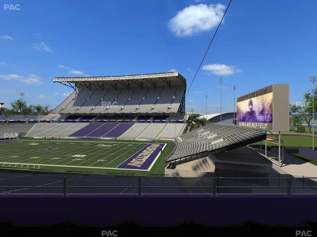 Husky Stadium - Section Club Husky 201 Seat View