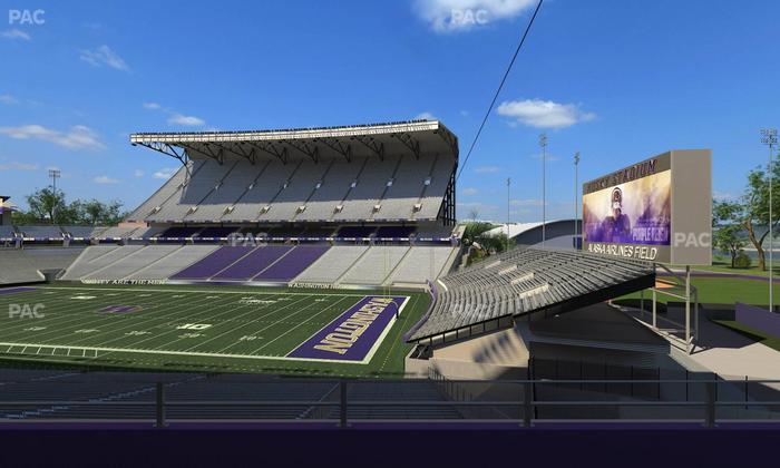 Husky Stadium - Section Club Husky 201 Seat View