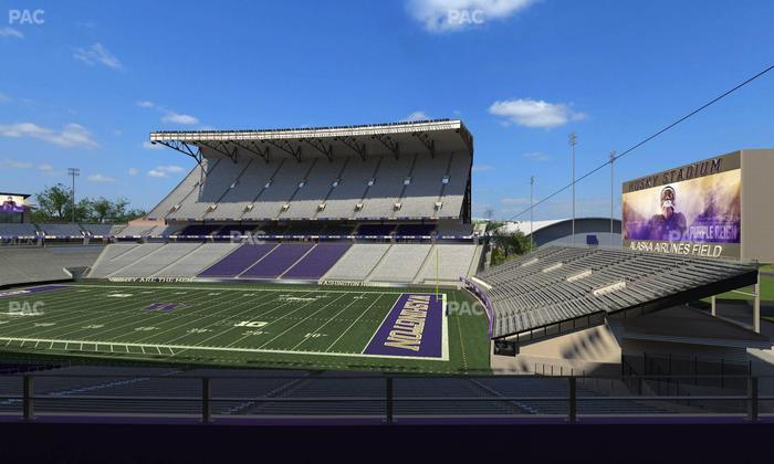 Husky Stadium - Section Club Husky 202 Seat View