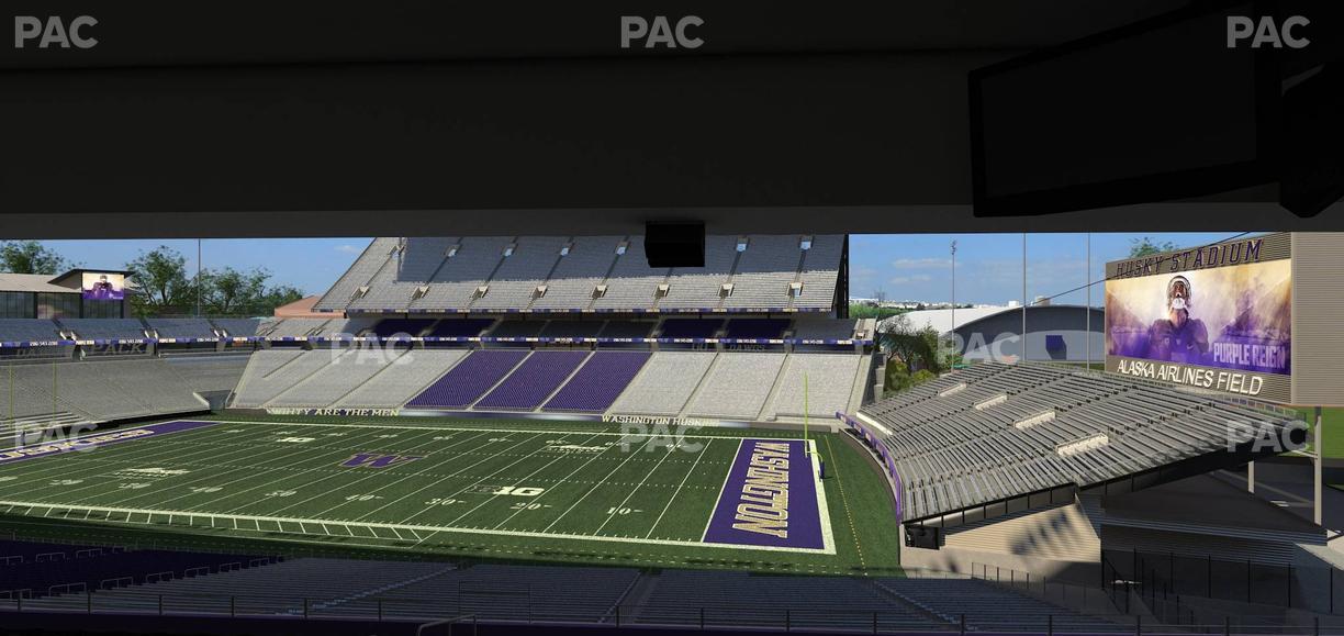 Husky Stadium - Section Club Husky 202 Seat View