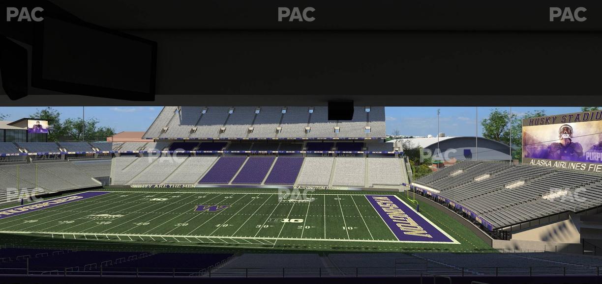 Husky Stadium - Section Club Husky 204 Seat View