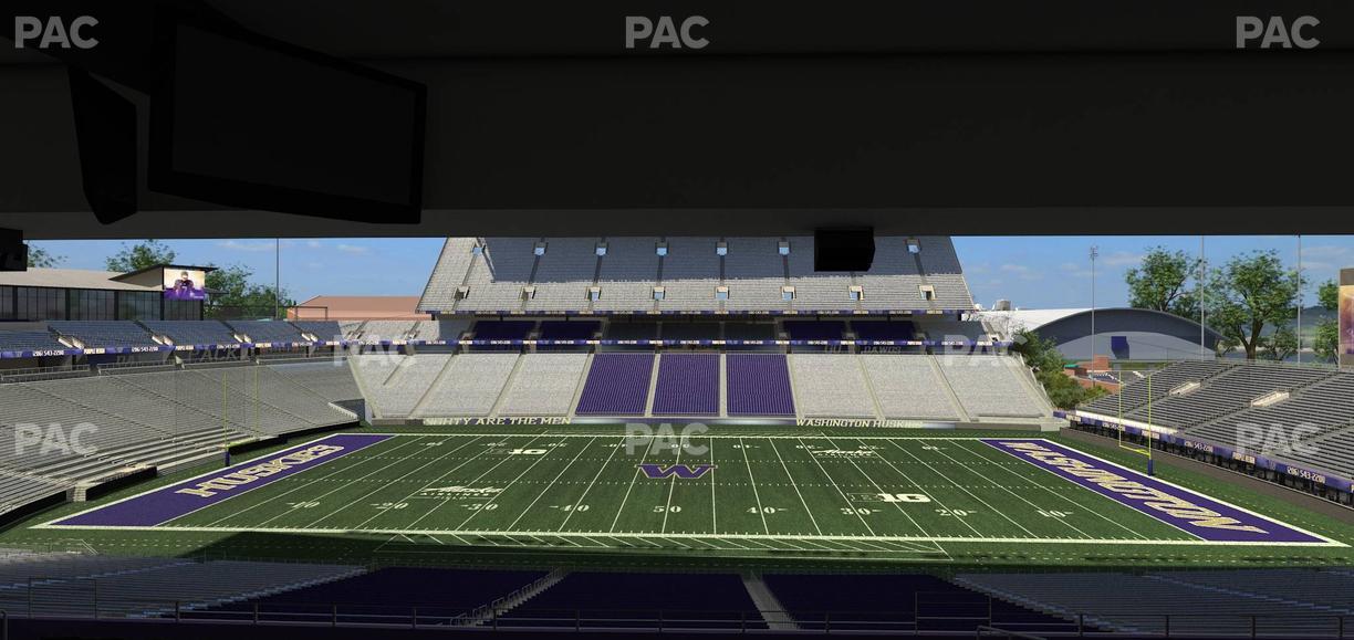 Husky Stadium - Section Club Husky 206 Seat View