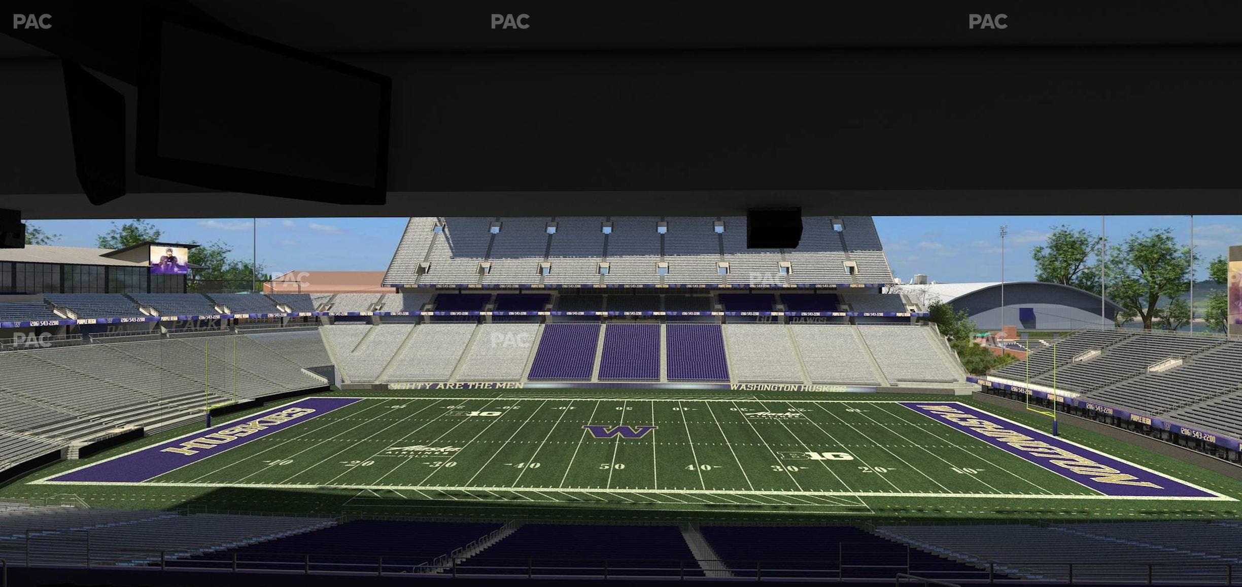 Husky Stadium - Section Club Husky 206 Seat View