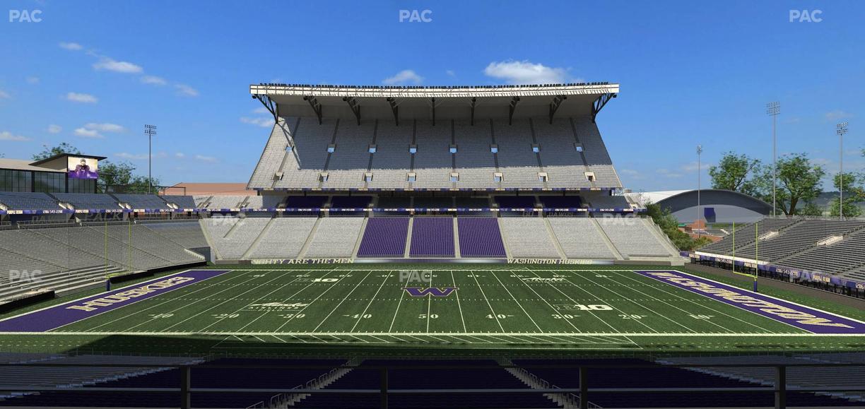 Husky Stadium - Section Club Husky 206 Seat View