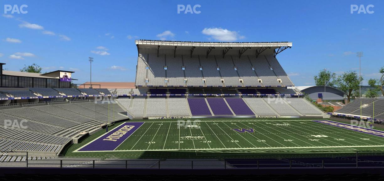 Husky Stadium - Section Club Husky 208 Seat View