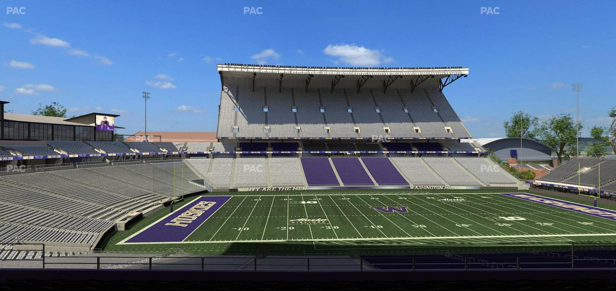 Husky Stadium - Section Club Husky 208 Seat View