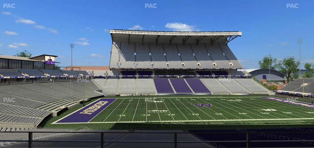 Husky Stadium - Section Club Husky 208 Seat View