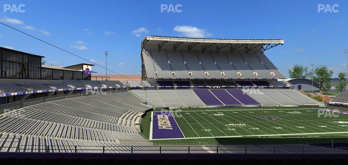 Husky Stadium - Section Club Husky 210 Seat View
