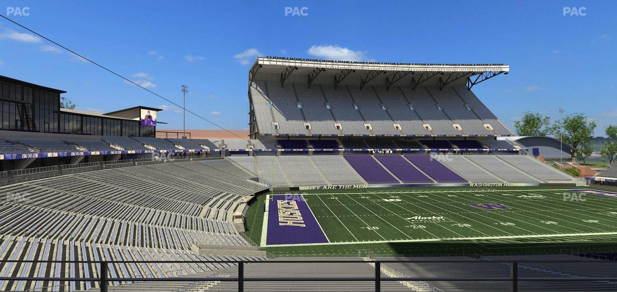 Husky Stadium - Section Club Husky 210 Seat View
