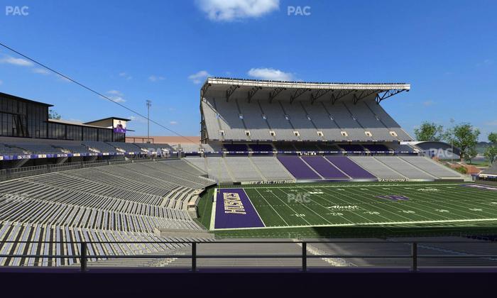 Husky Stadium - Section Club Husky 210 Seat View