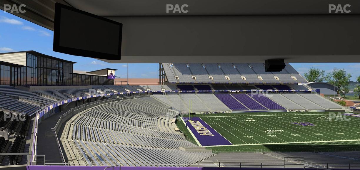 Husky Stadium - Section Club Husky 211 Seat View