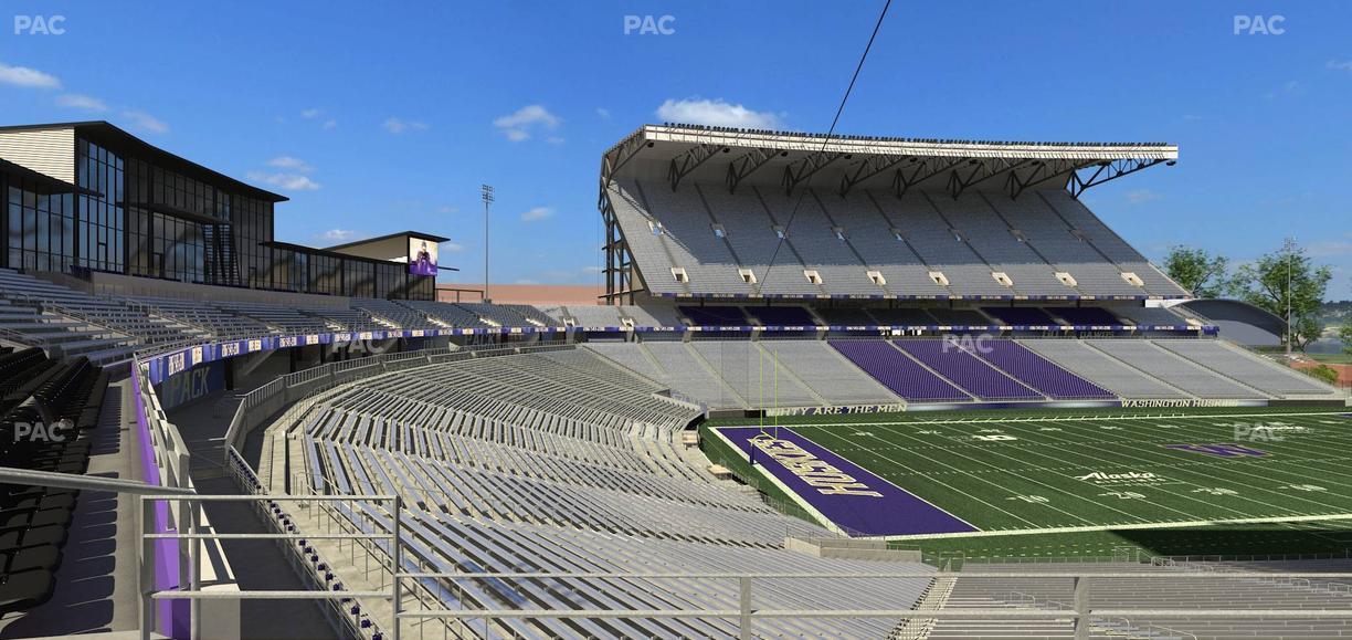 Husky Stadium - Section Club Husky 212 Seat View