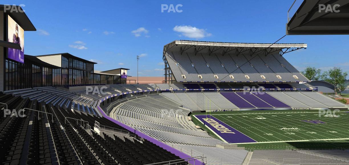 Husky Stadium - Section Club Husky 212 Seat View