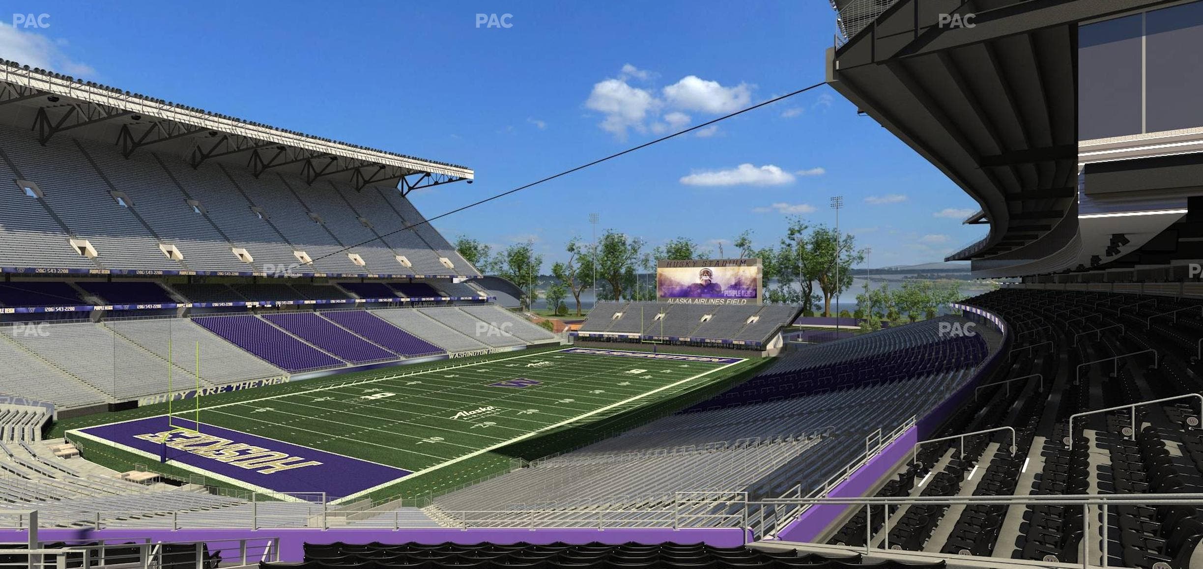Husky Stadium - Section Club Husky 213 Seat View