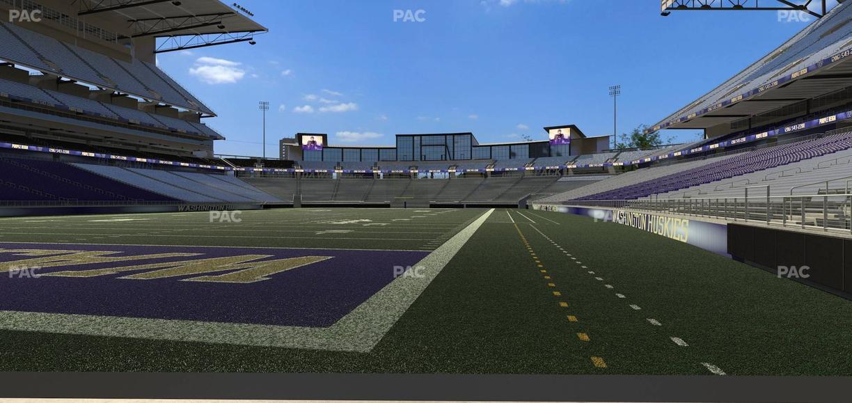 Husky Stadium - Section Touchdown Terrace Seat View