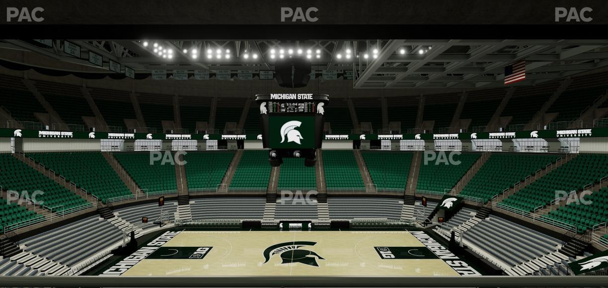 Jack Breslin Student Events Center - Section 127 Seat View