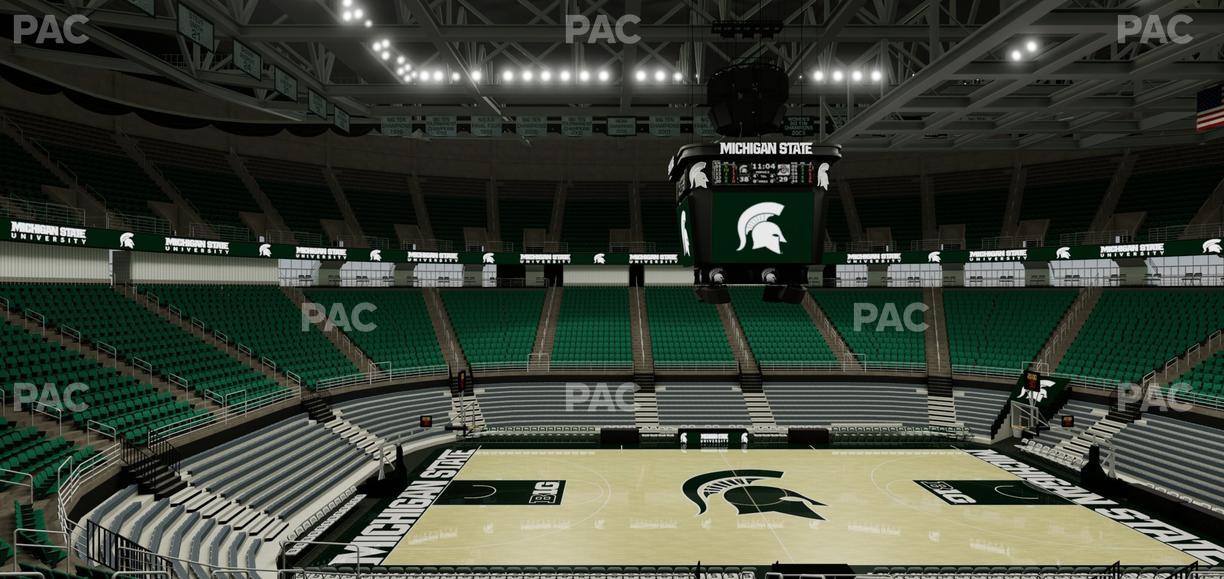 Jack Breslin Student Events Center - Section 128 Seat View