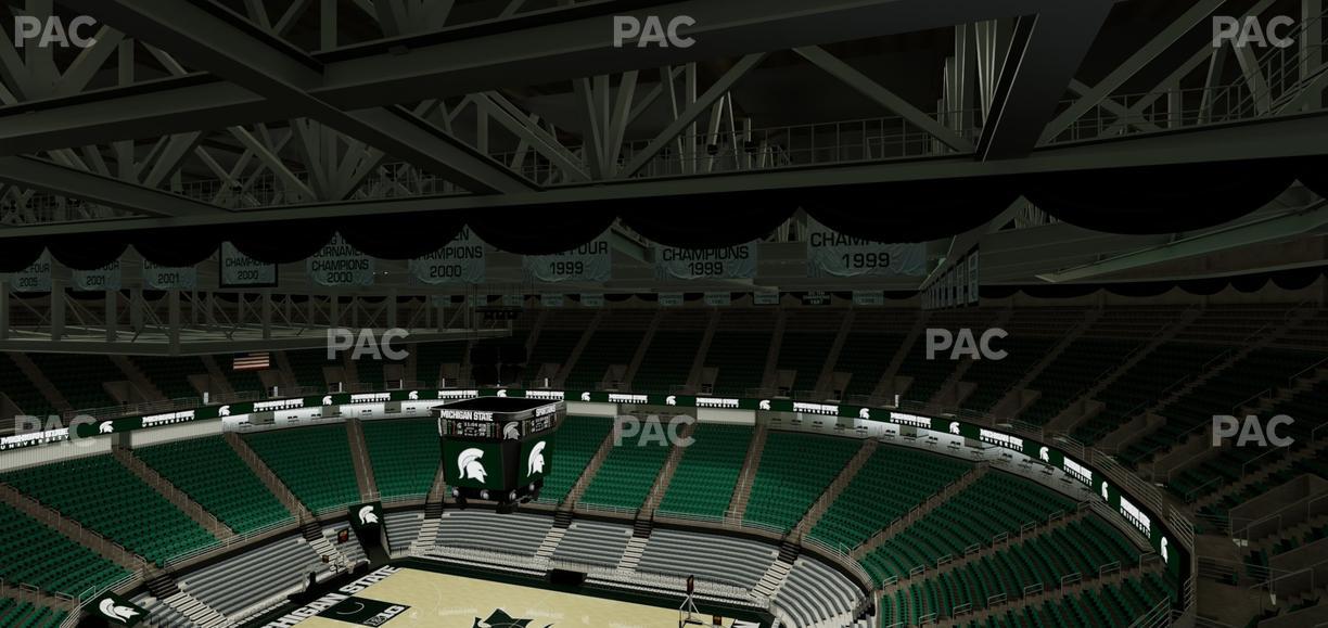 Jack Breslin Student Events Center - Section Bleachers 206 Seat View