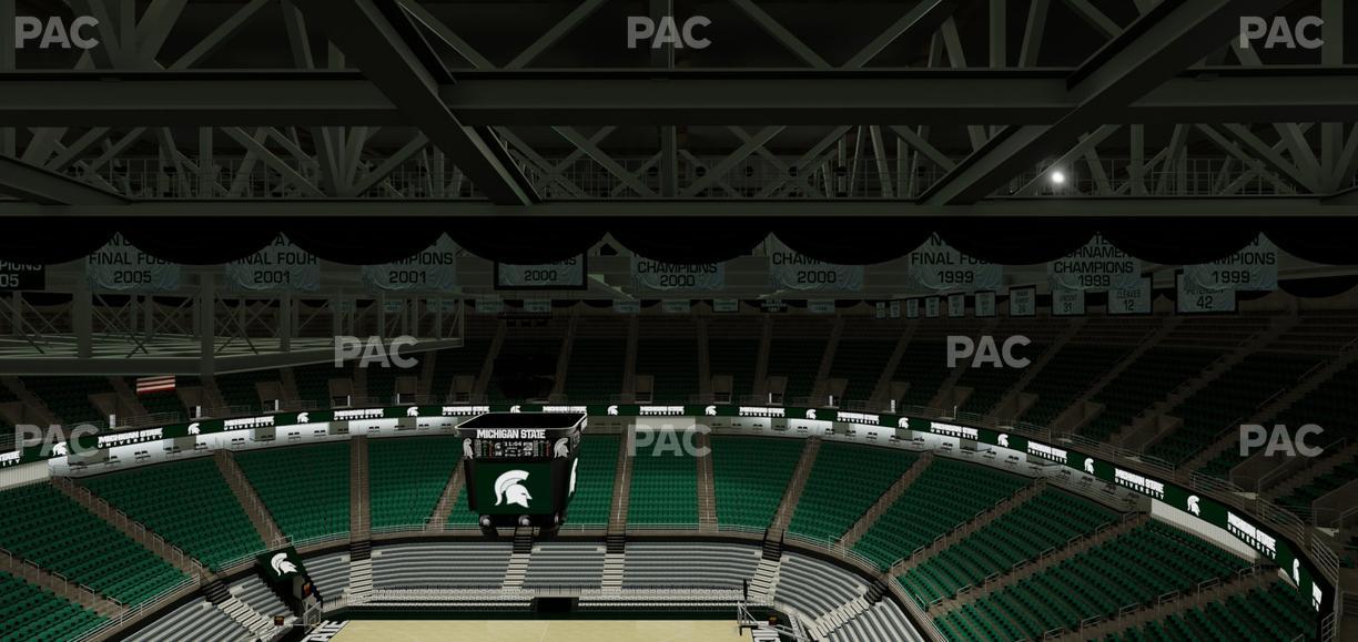 Jack Breslin Student Events Center - Section Bleachers 208 Seat View