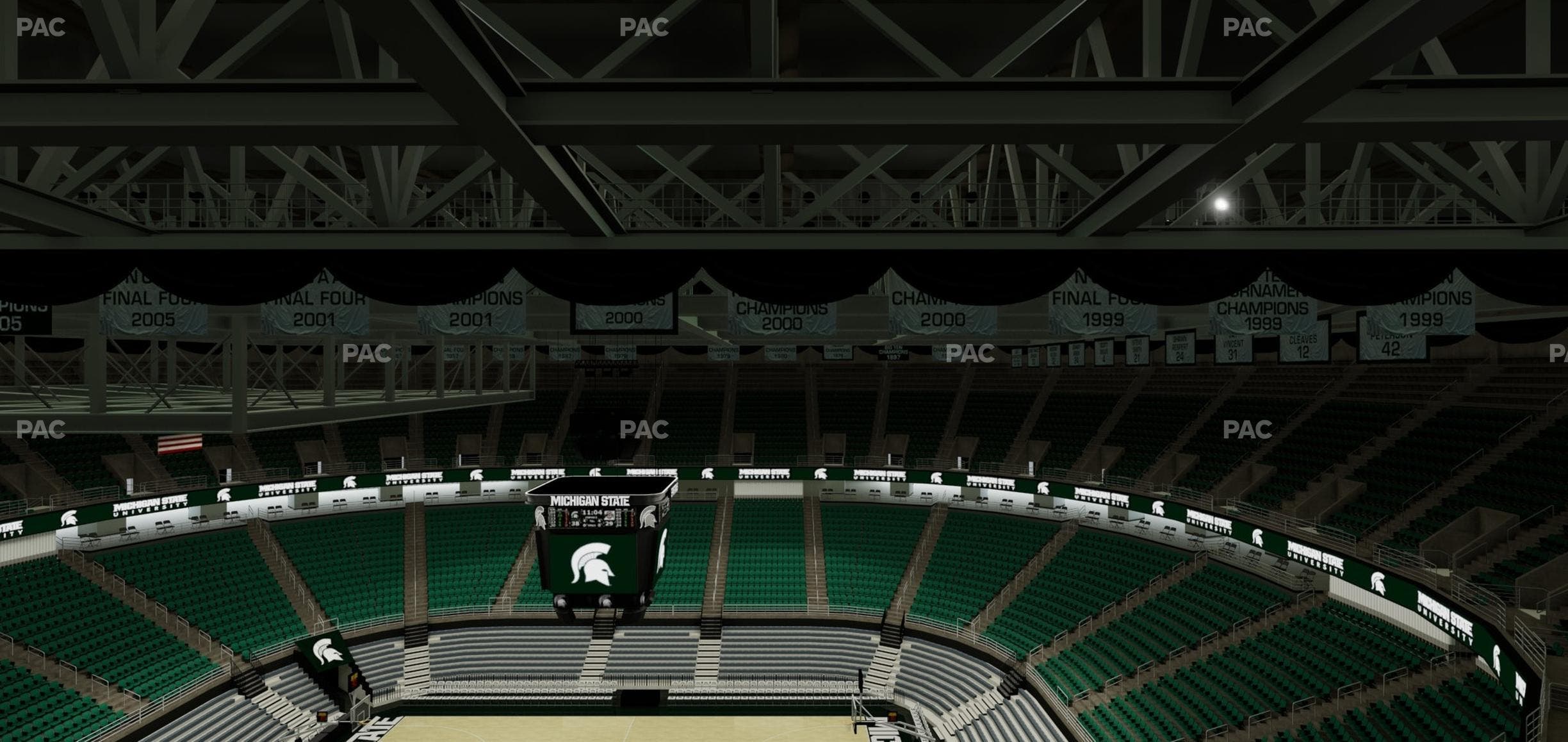 Jack Breslin Student Events Center - Section Bleachers 208 Seat View