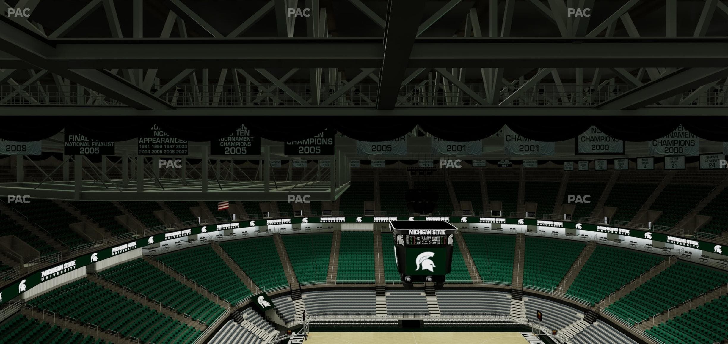 Jack Breslin Student Events Center - Section Bleachers 210 Seat View