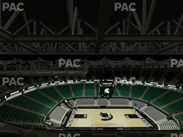 Jack Breslin Student Events Center - Section Bleachers 210 Seat View