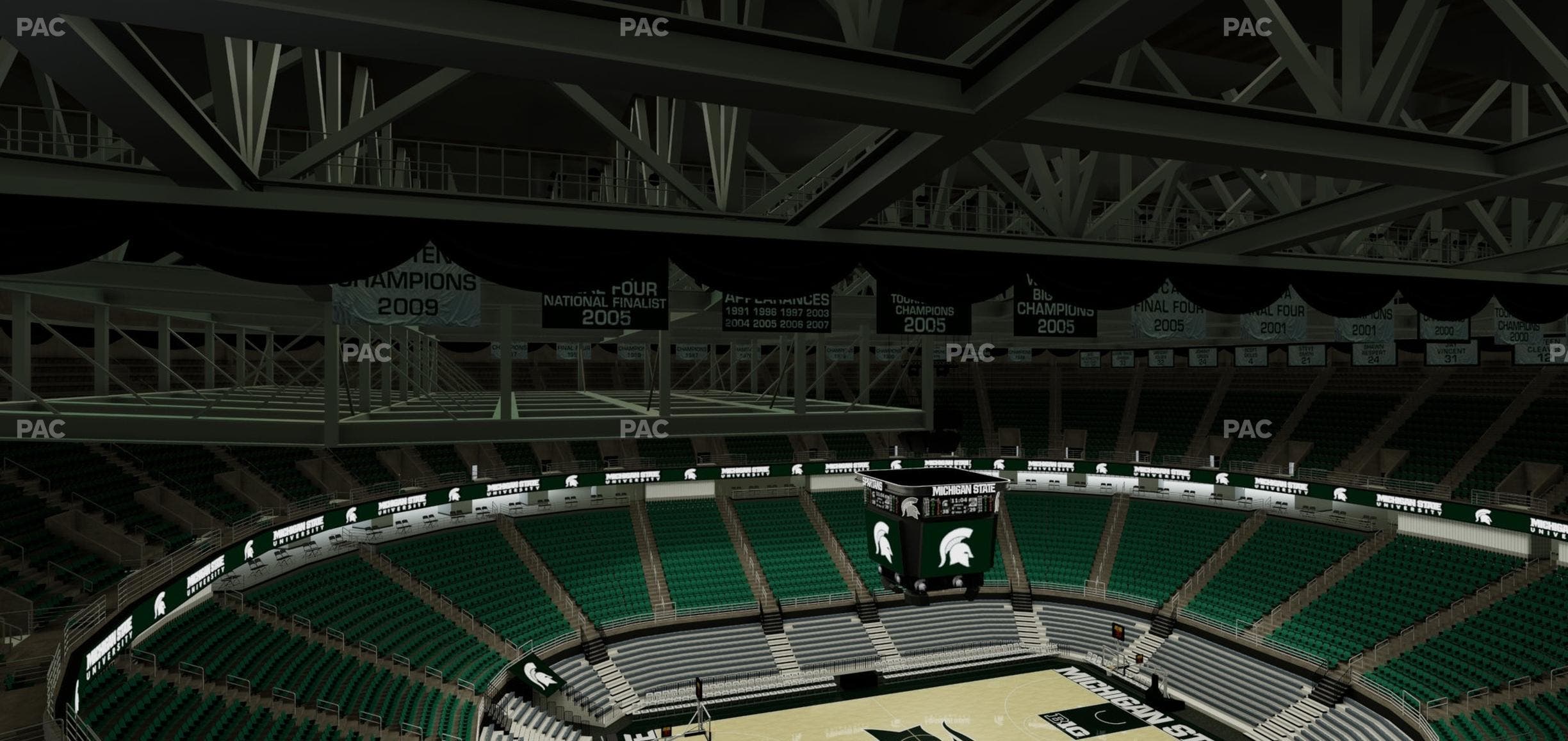 Jack Breslin Student Events Center - Section Bleachers 212 Seat View