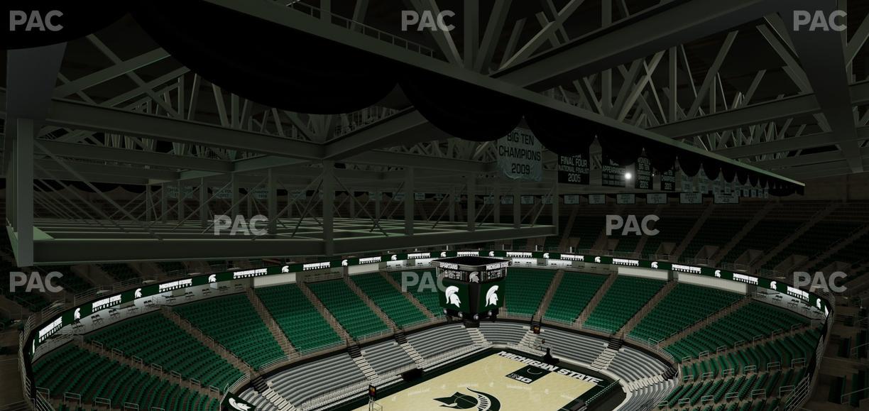 Jack Breslin Student Events Center - Section Bleachers 214 Seat View
