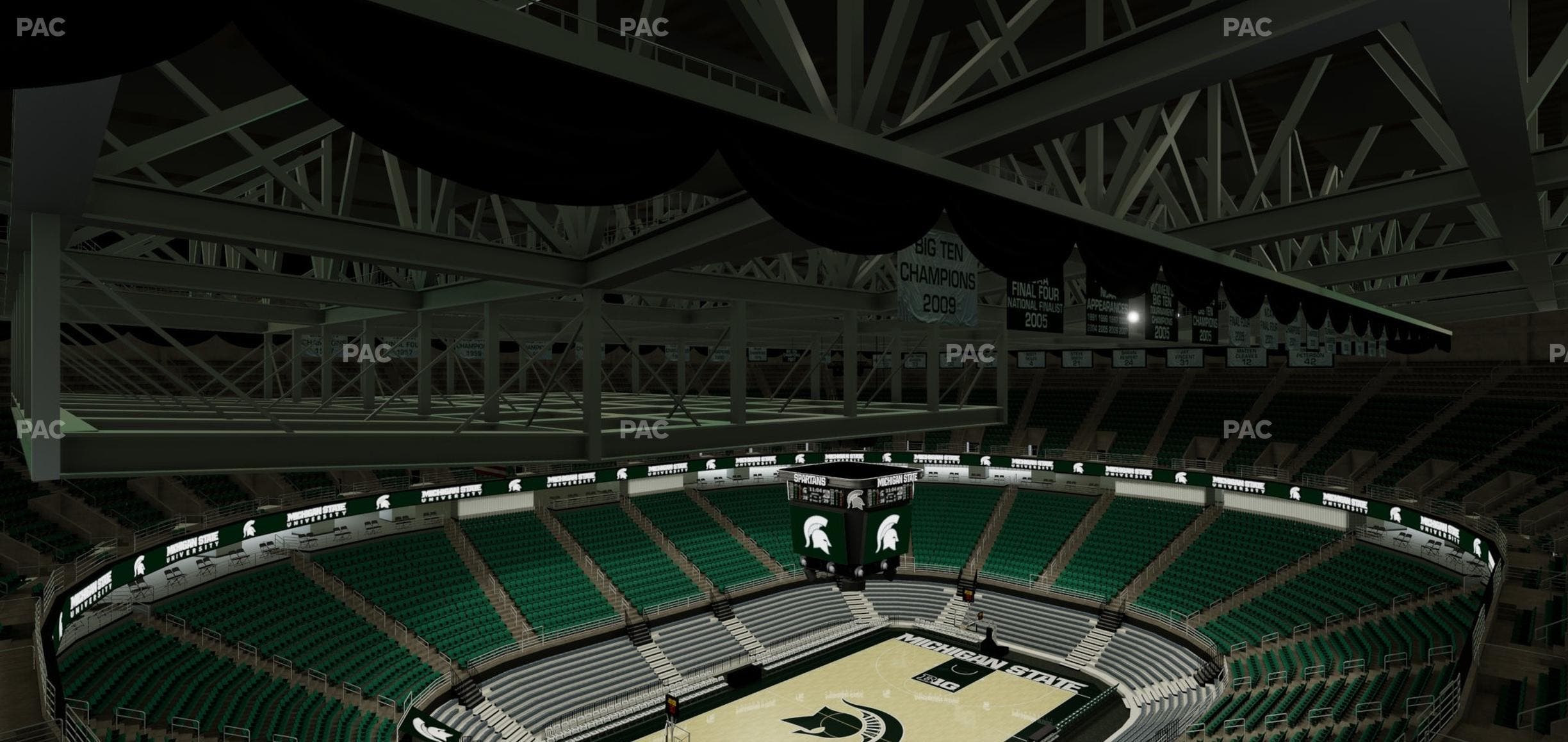 Jack Breslin Student Events Center - Section Bleachers 214 Seat View