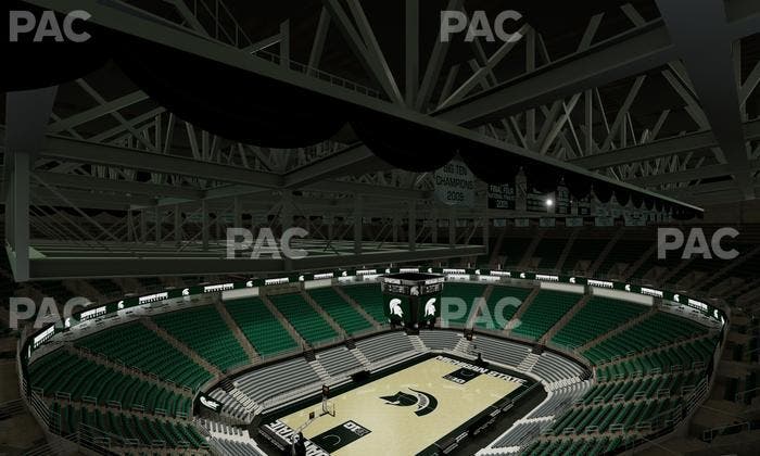 Jack Breslin Student Events Center - Section Bleachers 214 Seat View