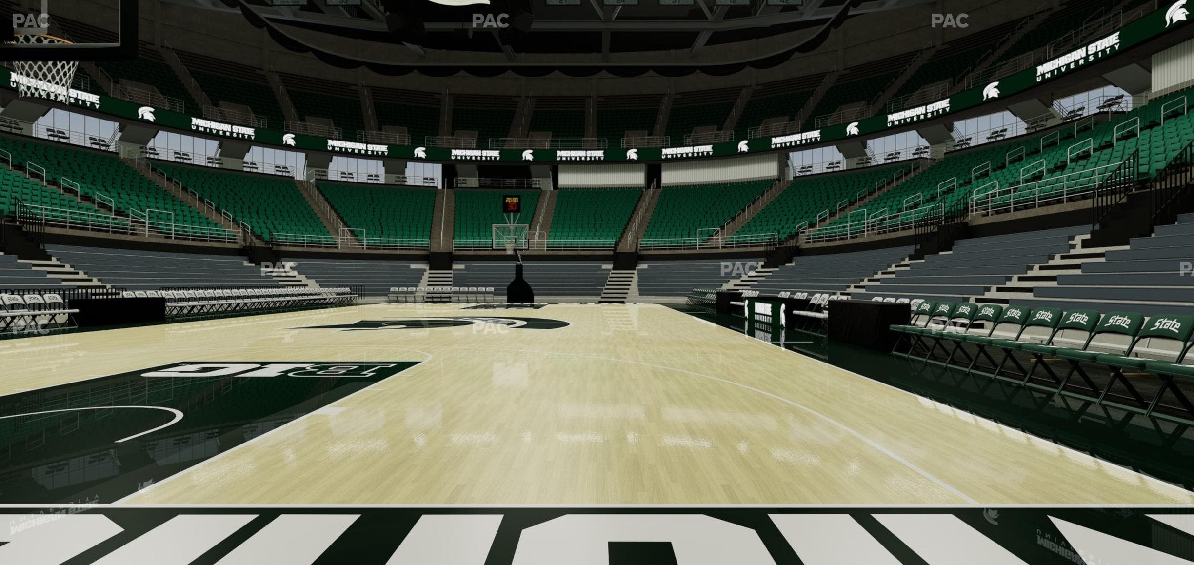 Jack Breslin Student Events Center - Section Floor 2 Seat View