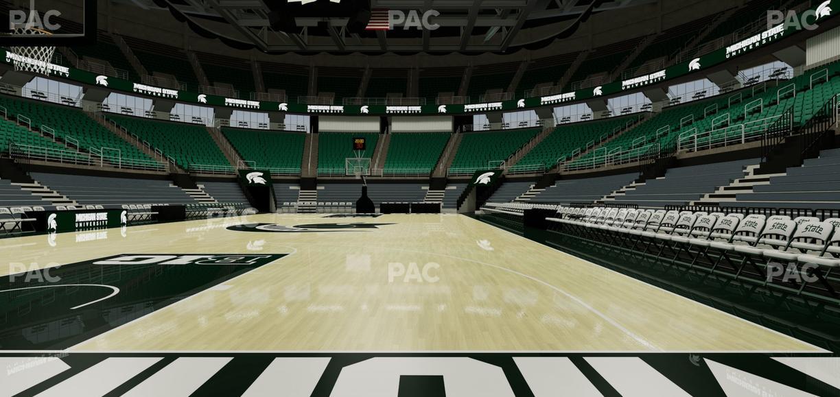 Jack Breslin Student Events Center - Section Floor B Seat View