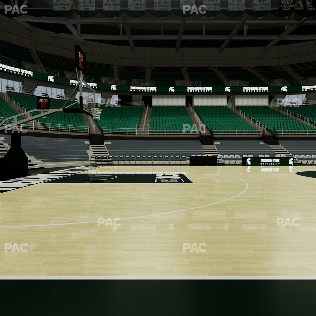 Jack Breslin Student Events Center - Section Floor Seat View