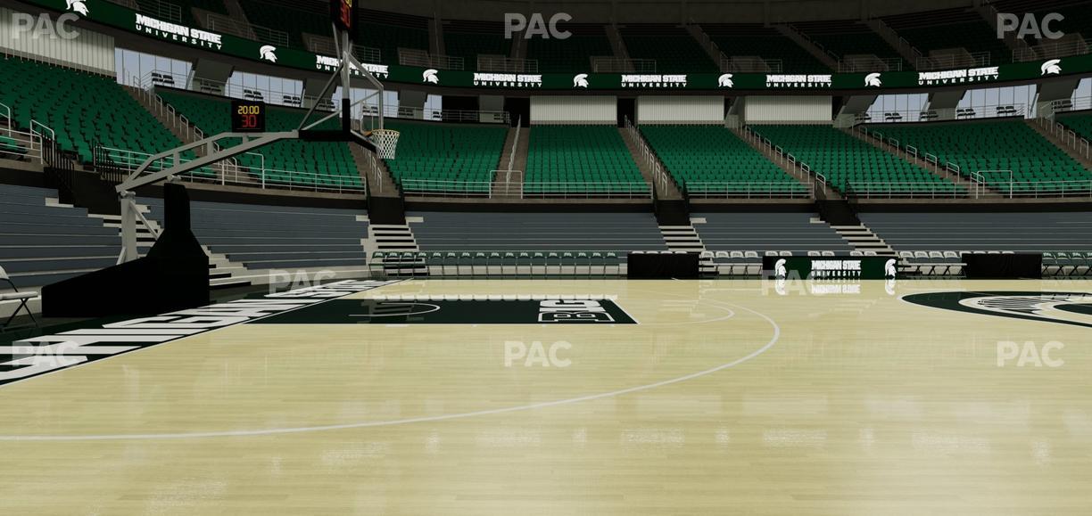 Jack Breslin Student Events Center - Section Floor Seat View