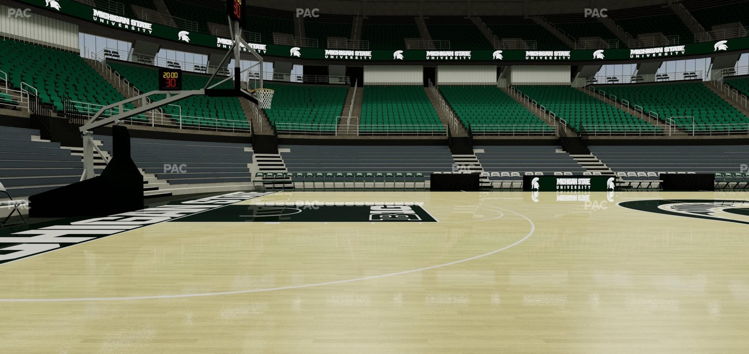 Jack Breslin Student Events Center - Section Floor Seat View