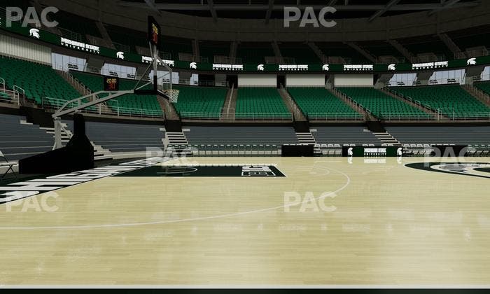 Jack Breslin Student Events Center - Section Floor Seat View